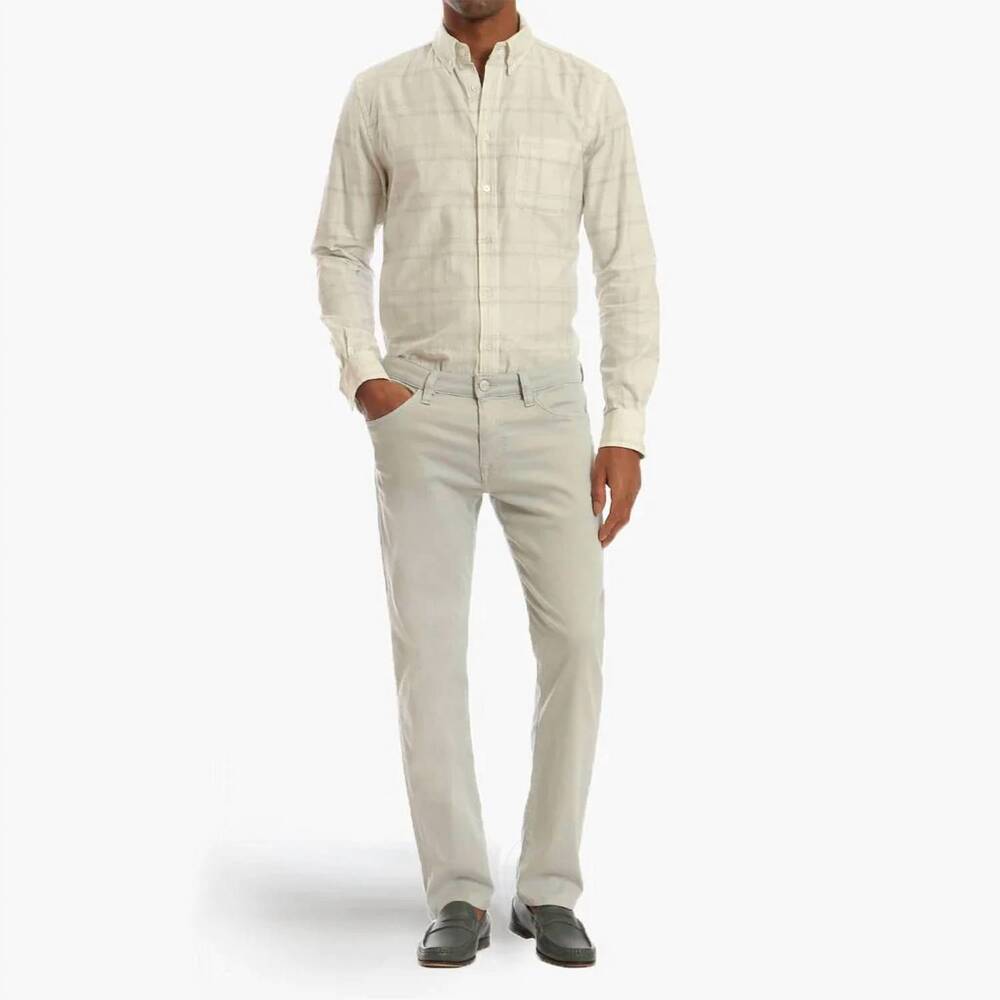 NEW 34 HERITAGE courage straight leg pant in stone soft touch